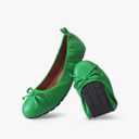 DREAM PAIRS Women's Flats, Foldable Ballet Flats for Women, Bowknot Round Toe Comfort Light Weight Slip-On Dress Shoes, size 9.5