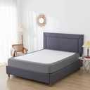 Box Spring Cover King Size, Wrap Around 4 Sides Elastic, King, Dark Grey