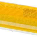 Tapco GR-1 Prismatic Guard Rail Delineator, 4-1/4" Length x 2-1/2" Width x 1" Height, Amber
