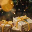 Zhengmy 24 Pcs 20'' 25'' 30'' Christmas Velvet Garland Ties Christmas Decorative Twist Ties for Banister Reusable and Flexible Wreath Twist for Xmas Home Decorations Holiday Craft Wrapping(Gold)