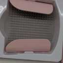 Shower Hair Catcher Wall, Hair Trap for Shower Drain, Drain Protector & Hair Collector, Prevents Clogged Drains, Easy to Clean, Removable, Ideal for Bathtub & Bathroom (Pink)