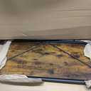 Homeiju Folding Desk - Small Foldable Desk, 31.5" Portable for Bedroom & Home Office, Space Saving, Easy Assembly, Rustic Brown