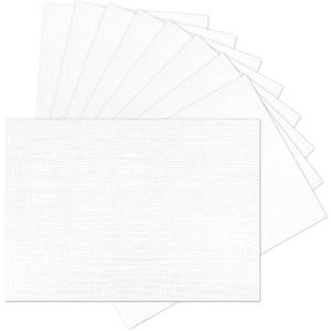 5x7 White Linen Paper Textured Cardstock, Goefun 100 Pack Index Card Wedding Invitation Cardstock 80 lb Linen Paper for Printing, Invitations, Arts & Crafts and Business Cards