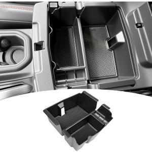 Center Console Organizer Compatible with 2018-2026 Jeep Wrangler/2020-2026 Jeep Gladiator Armrest Storage Box Insert Tray for Wrangler/Gladiator Accessories