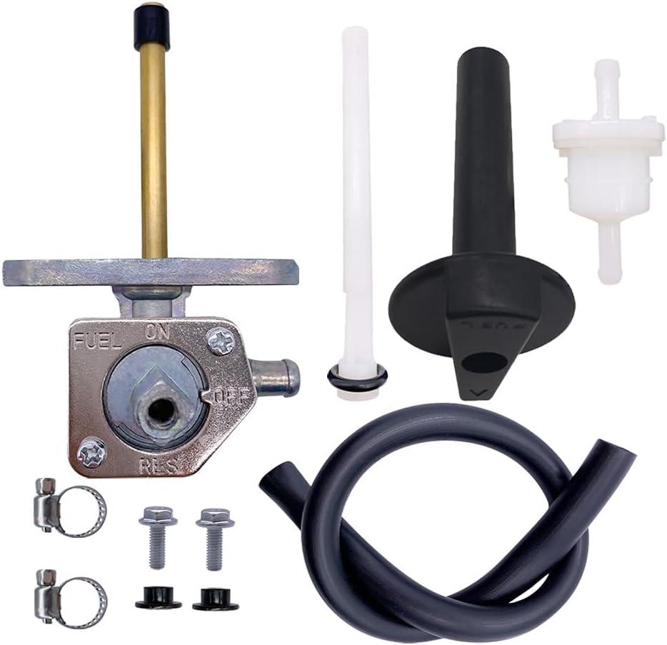 Fuel Valve Switch Petcock with Lever Screw Fits For Honda ATV Rancher 350 400 420 450 500 650, for Honda ATV Four Wheeler Foreman TRX450 TRX500 TRX650