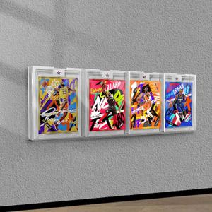 Sports Card Display Case for Evolving Collections, 35PT Graded Card Display Frame, Card Display Case for Football Basketball Hockey Psa and Trading Card