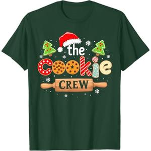 The Cookie Crew Christmas Baking Cookie Lover Kids Women T-Shirt,