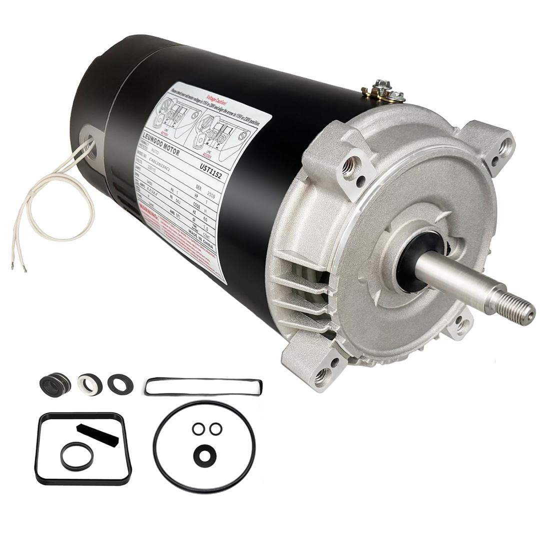 UST1152 1.5HP Pool Pump Motor Replaces Century Hayward Super Max Northstar
AO Smith Jacuzzi Magnum Pool Pump Motor 1152 C48L2N134 SP1610Z1 B229 1.5 Horsepower 115/230V 56J Frame with Seal Kit LEUNGOO