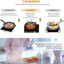 Infrared Double Burner Electric Cooktop - 1800W Portable Stove, Heat-up In Seconds, Countertop Cooktop for Dorm, Compatible with All Cookware