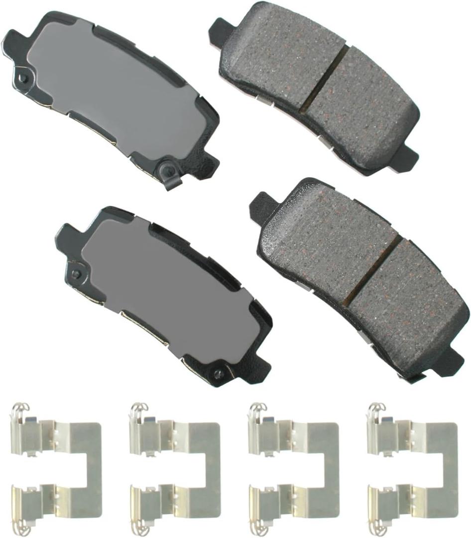 Akebono ACT1698 Ultra premium Brake pad Set, grey