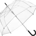 ShedRain Bubble Umbrella  See Through, Rain & Windproof Umbrella - Perfect for Weddings, Prom, Outdoor Events - Automatic Open (Silver Trim)