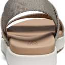 KEEN Women's Elle Backstrap Casual Platform Open Toe Wedge Sandals (7, Brindle/Birch)