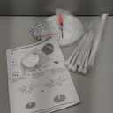 POVETIRE Headband Holder Bow Organizer for Girls, Rotating 360 Hair accessories Organizer Storage Baby Headband Display Stand Hair Bow Rack for Toddler Nursery Decor (Black-2)