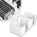 Lid organizer for Rubbermaid Brilliance series containers, Stackable Lid Holder Rack, Plastic lid storage solution to save kitchen cabinet space (300ml lid storage rack)