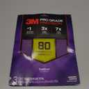 3M Pro Grade No-Slip Grip Sandpaper, 80 Grit  Durable C-Weight Backing, Anti-Clog Coating, 9 x 11 Inch Sheets (3-Pack)