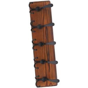 OHPHCALL Wooden Wall Hanger Key Rack Coat Hanger Hooks Key Holder Mail Organizer 2 PCS