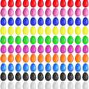 120 Pcs Plastic Egg Shakers Easter Egg Shaker Percussion Musical Maracas Plastic Easter Egg for Kids Toys Learning DIY Painting (10 Colors)