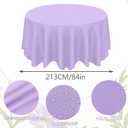 CIEOVO 12 Pcs Round Spring Easter Tablecloths, Plastic Pastel Color Table Cloths Plastic Disposable Tablecloth Pastel Table Cover for Spring Easter Birthday Wedding Baby Shower Party Decorations