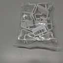 haowei Plastic Groove Plate Hooks, 8 Pack Black Plastic Heavy Duty Organization Hooks for Garage, Shop, Kitchen Toilet Small Item Pendants (White)