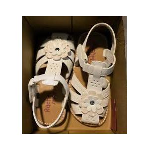 NIB Rachel Shoes Girl's Size 8 M ALTHEA Sandals WHITE, Size 9M US