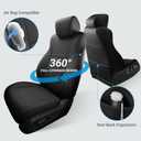 Custom Leather Seat Covers for Honda Accord LX 2018-2022 | rear solid folding backrest, waterproof, stain resistant, airbag compatible, heated seat compatible, baby safe, non-slip