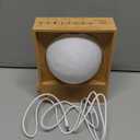 Sunrise Alarm Clock, 360-Degree Rotating Moonlight & 10 White Noise Sounds, Dual Alarm & Snooze for Heavy Sleeper, Timer, Wooden Bedroom Light Gift - Wood