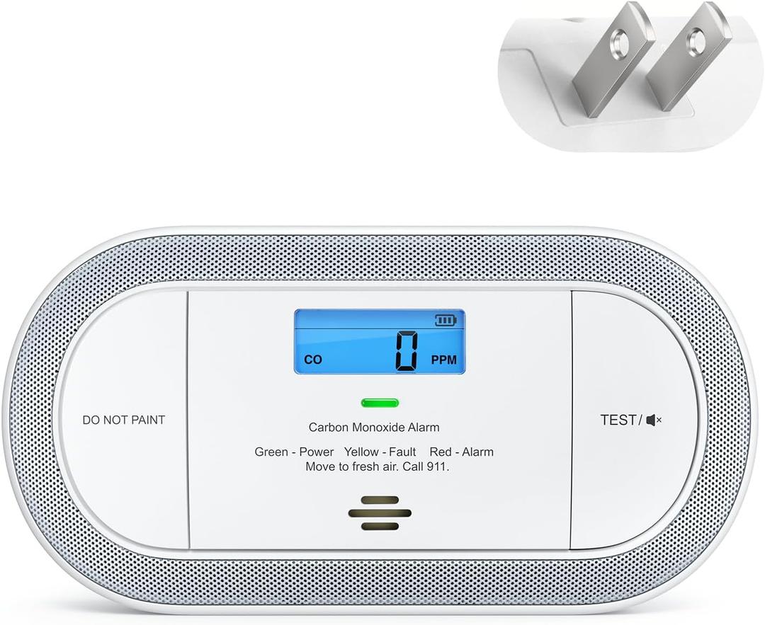 X-Sense Plug-in Carbon Monoxide Detector, with AAA Battery Backup, XC0C-SA, 1-Pack