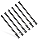 Tension Rod, Goowin Tension Rods for Windows, No Drilling Rustproof Spring Adjustable Tension Curtain Rod for Doors, Windows, Wardrobe Bars, Drying Support Rods (Black, 10-15.7 inch)