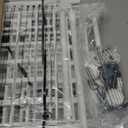 Adjustable Dog Gate - 13-22 Inch Height, 18-43 Inch Width Extension - No Drill Pet Gate for Doorways, Stairs, Puppies - Heavy Duty Metal Safety Gate (White)