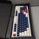 FL ESPORTS CMK98 Wireless Mechanical Keyboard with Number Pad, Tri-Mode Hot Swappable 99 Key Custom Gaming Keyboard, Linear Switches Gasket Creamy Keyboard RGB for Win/ MAC (Blue Red)