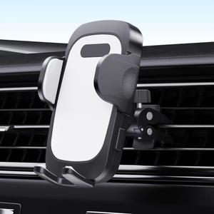 Car Phone Holder Vent, [Super Strong Clamping Force] Universal Phone Holders for Your Car, Universal Automobile Cradle Fit for iPhone Android and All Smartphones, Dark Black.