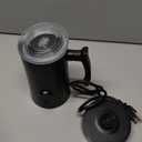 Milk Frother, 4-in-1 Electric Milk Steamer, 350ml/11.8oz Automatic Frother Machine for Coffee, Warm and Cold Foam, Temperature Control for Latte, Cappuccino, Hot Chocolate (Black)