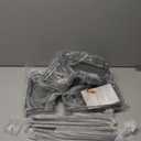 Consumest Corner Shower Caddy Standing - 3-Tier Stainless Steel Shower Organizer with Soap Holder and 4 Hooks, Large Capacity Corner Shelf Stand for Bathroom, Rest Room, Black