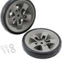 67445 Grill Wheels Replacement Parts for Weber Wheels Genesis II and Genesis II LX 200 300 400 600 Series GS4 Grill(Model Years 2017 and Newer) Weber II E-310 8 Inch Plastic Black BBQ Wheel Kit 2Pcs