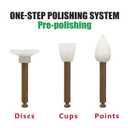 40pcs Dental Disposable Polishing Cups/Points/Discs, Dental Composite Polishing RA Shank for Teeth Sanding (Discs)