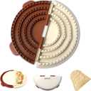 4-in-1 Tortilla Sealer w/Stainless Steel Edge for 4/6/8/10 Inch Flour Tortillas, Tacos, Quesadillas, Burritos | Tortilla Press w/Non-Stick Surface, BPA-Free & Dishwasher Safe, Fuss-Free