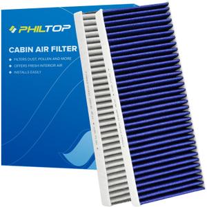 PHILTOP Cabin Air Filter, Replacement for CF10553,2005-2023 Frontier,2005-2015 Xterra,2005-2012 Pathfinder, Premium Cabin Filter with Activated Carbon Filter