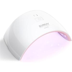 SUNUV UV LED Nail Lamp, Nail Dryer for Gel Polish UV Light for Nails with Sensor 2 Timers SUN9C Pink Gift for Women Girls