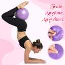 4 Pcs Small Exercise Pilates Ball Bulk 9 Inch Mini Yoga Balls Anti Burst and Slip for Stability, Fitness, Physical Therapy, Stretching & Core Workout at Home Gym Office Class