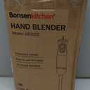 Bonsenkitchen Hand Blender, Immersion Blender with 2 Mixing Speed, Electric Handheld Mixer Portable Stick Mixer with Stainless Steel Blades for Soup, Smoothie, Puree, Baby Food