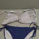 BMJL Womens Bikini Sets Sexy Two Piece Halter Swimsuits String Cutout Bathing Suit Swim Suits 2025 (Large, Stripe Blue49)