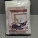 90 Inch Pinch Pleated Linen Curtains 2 Panel Set for Living Room Cream Natural Thick Linen Textured Drapes 90 Inches Long Pinch Pleat Drapes Birch Ivory Semi Sheer Curtain for Dining Bedroom Office