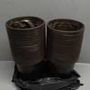 GroTheory 100 Pack 1 Gallon Nursery Pots, 6.7 Inch Plastic Pots for Plants, Plastic Flower Pots, Plant Pot, Seedling Pots for Potting, Seed, Succulent, Planting Pots with Plant Labels