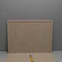 Bulletin Board, 36 x 24 Inches Felt Pin Board - Decorative Cork Alternative for Wall, 3' x 2' Foldable Picture Self-Adhesive Vision Prayer Board With 20 Pushpins - Beige Brown