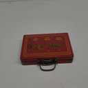 Wooden Chinese Mahjong Storage Case Traditional Treasure Box Mahjong TilesVintage Container 1Pc