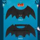 2 x Halloween Dog Bat Wings Costume, Pet Halloween Cosplay Party Dress Up Clothes with Pumpkin Bells for Dogs and Cats (Medium)