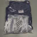 Funny Mama Bow Shirts for Women Checkered Mom T-Shirt Momma Graphic Short Sleeve Tee Top (Blue, S)