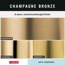 Delta Traditional (1-Pack) 36' Shower Grab Bar ADA Compliant Champagne Bronze 450 lb Capacity Bathroom Safety Handle for Shower, Bathtub | Wall Mounted Balance Assist, Handicap Grip 41636-CZ