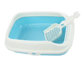 Cat Litter Box Open Top Kitty Litter Box Tray Potty Toilet for Small Medium Cats 16x11 inch 6Pack