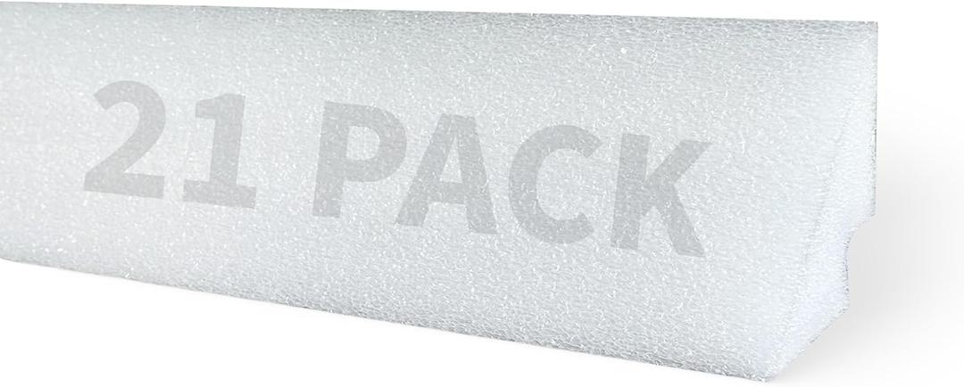 Blue Wave Peel and Stick Pool Cove for Above Ground Pools, 21-Pack – Resilient HDPE Construction – 85-Ft of Total Liner Coverage for up to 27-Ft Round or 18x33-Ft Oval Pools – Sand Cove Alternative, 48"L x 4"W x 3"H